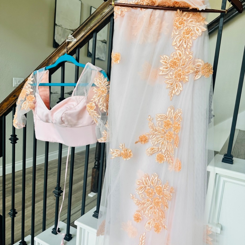 New Beautiful Net Reception Saree With Saree Jack… - image 2